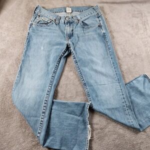 True Religion Sky Blue Bootcut Jeans